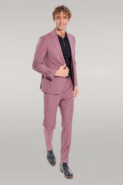 KOALA SYDNEY 2 Piece Patterned Slim Fit Purple Men Suit