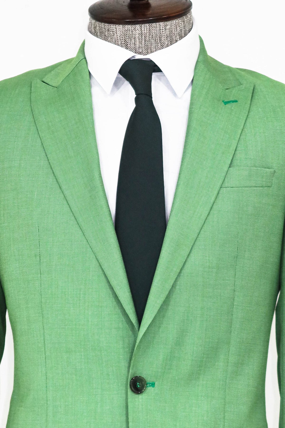 KOALA SYDNEY  2 Piece Patterned Slim Fit Green Men Suit and Shirt Combination -