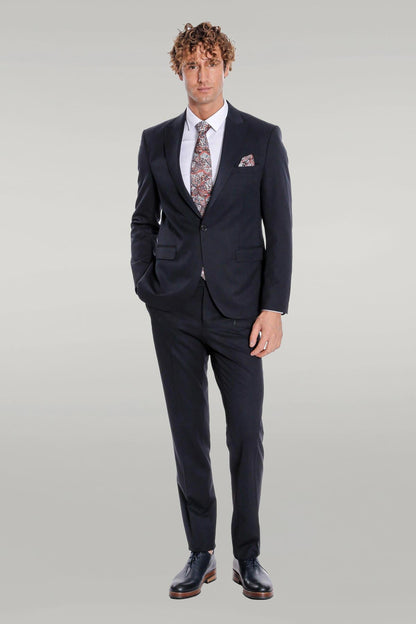 KOALA SYDNEY Plain 2 Piece Slim Fit Dark Blue Men Suit