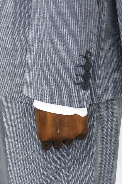 KOALA SYDNEY  Plain 2 Piece Slim Fit Blue Men Suit -