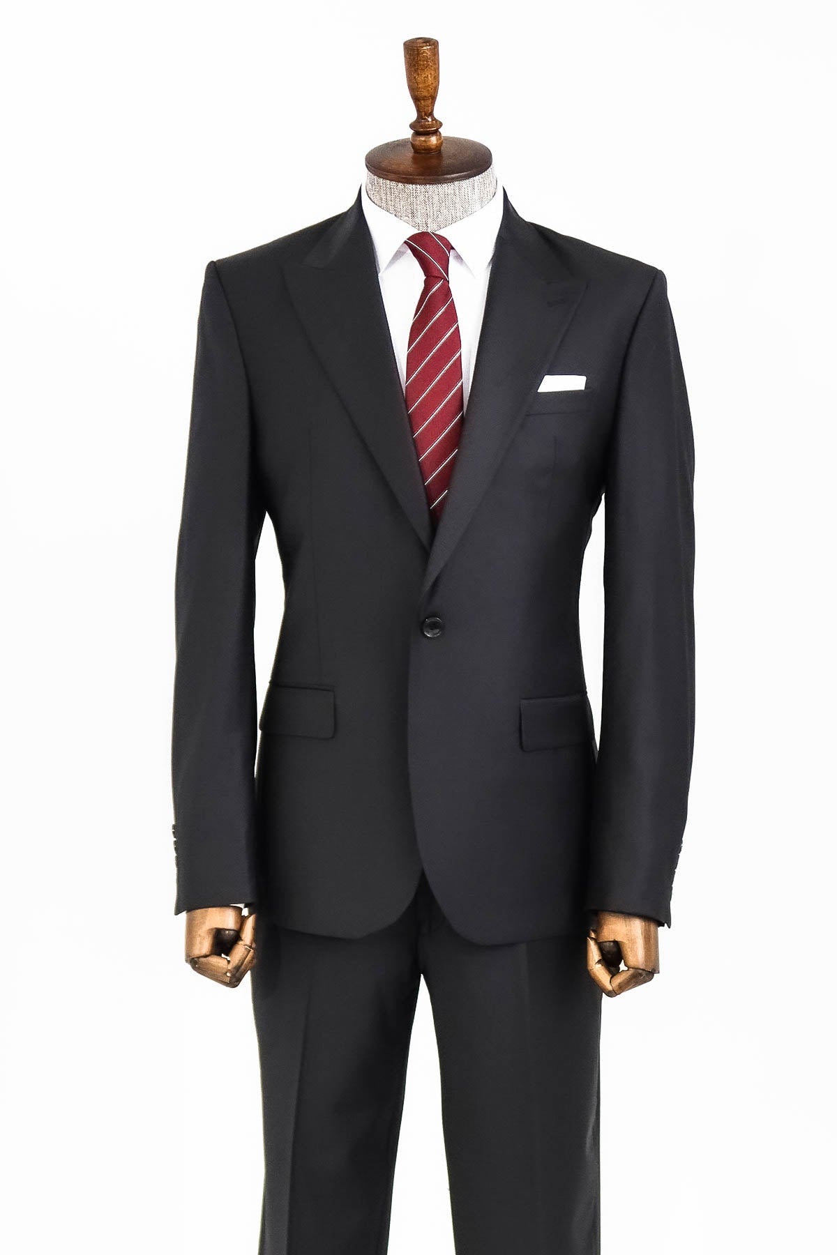 Wool Black Men Suit -