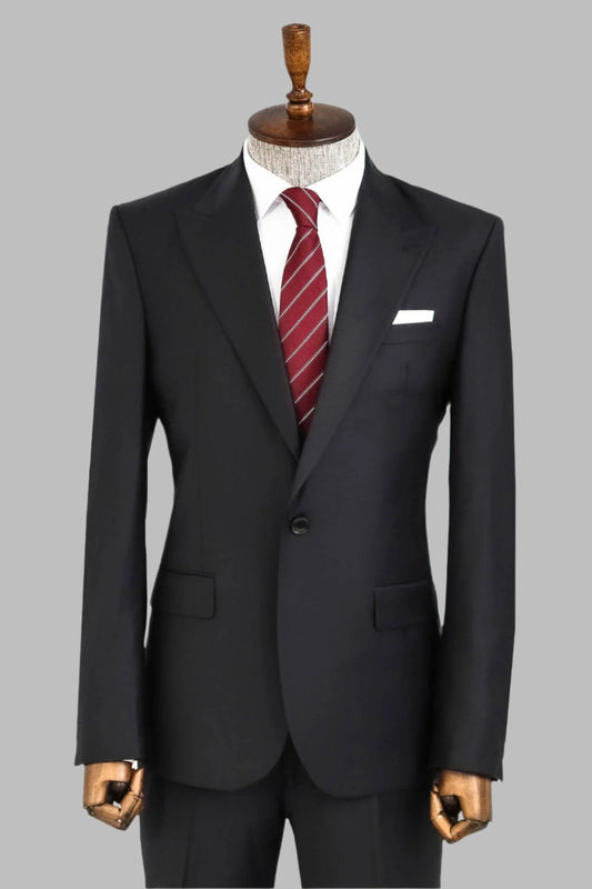 KOALA SYDNEY  Wool Black Men Suit -
