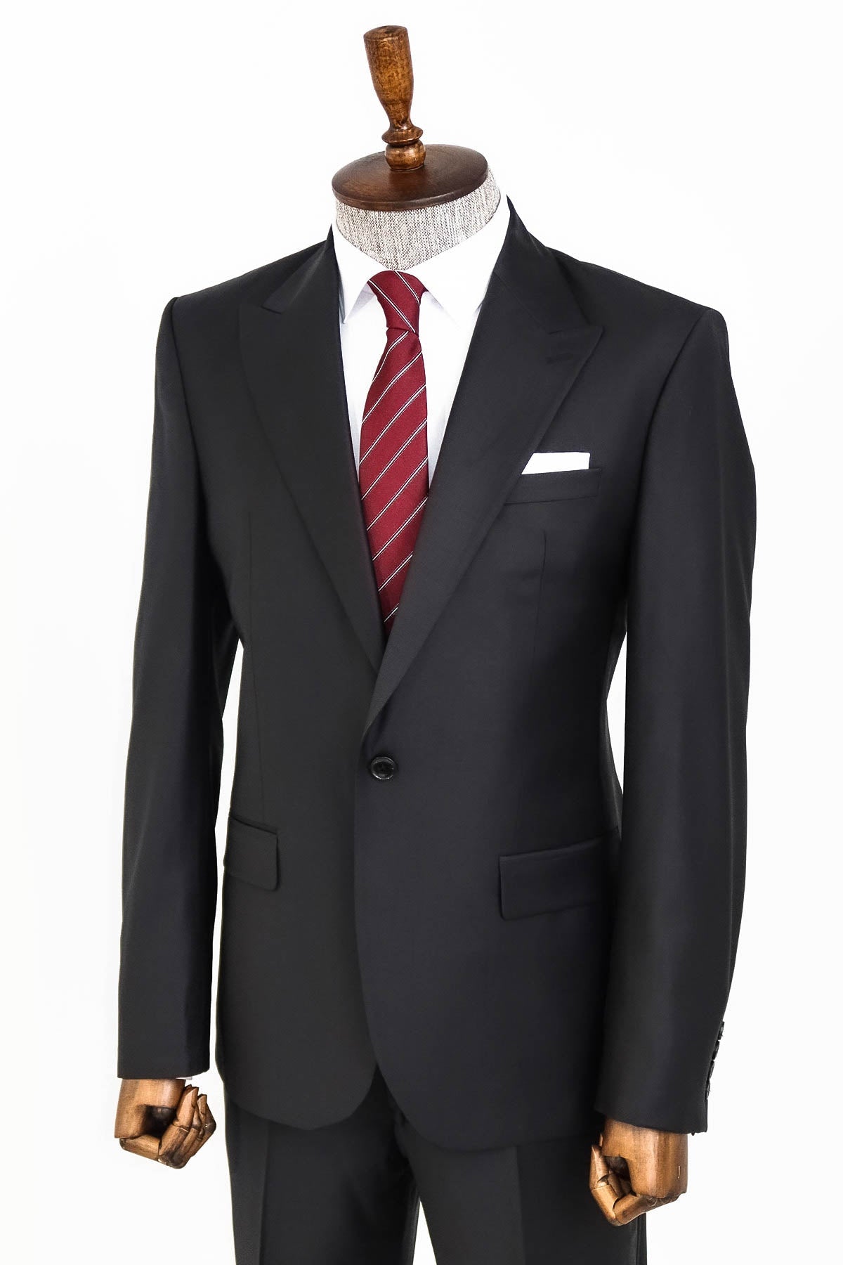 Wool Black Men Suit -