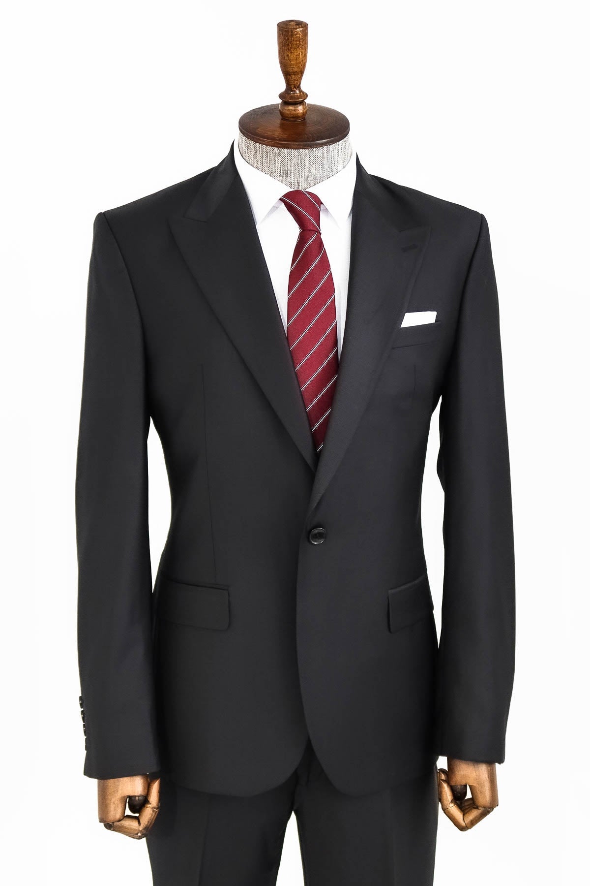 Wool Black Men Suit -