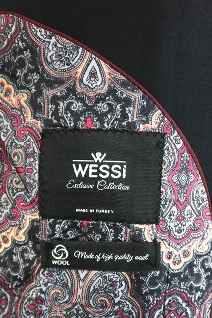 Wool Black Men Suit -