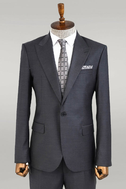 KOALA SYDNEY  Dark Grey Wool Men's Suit -