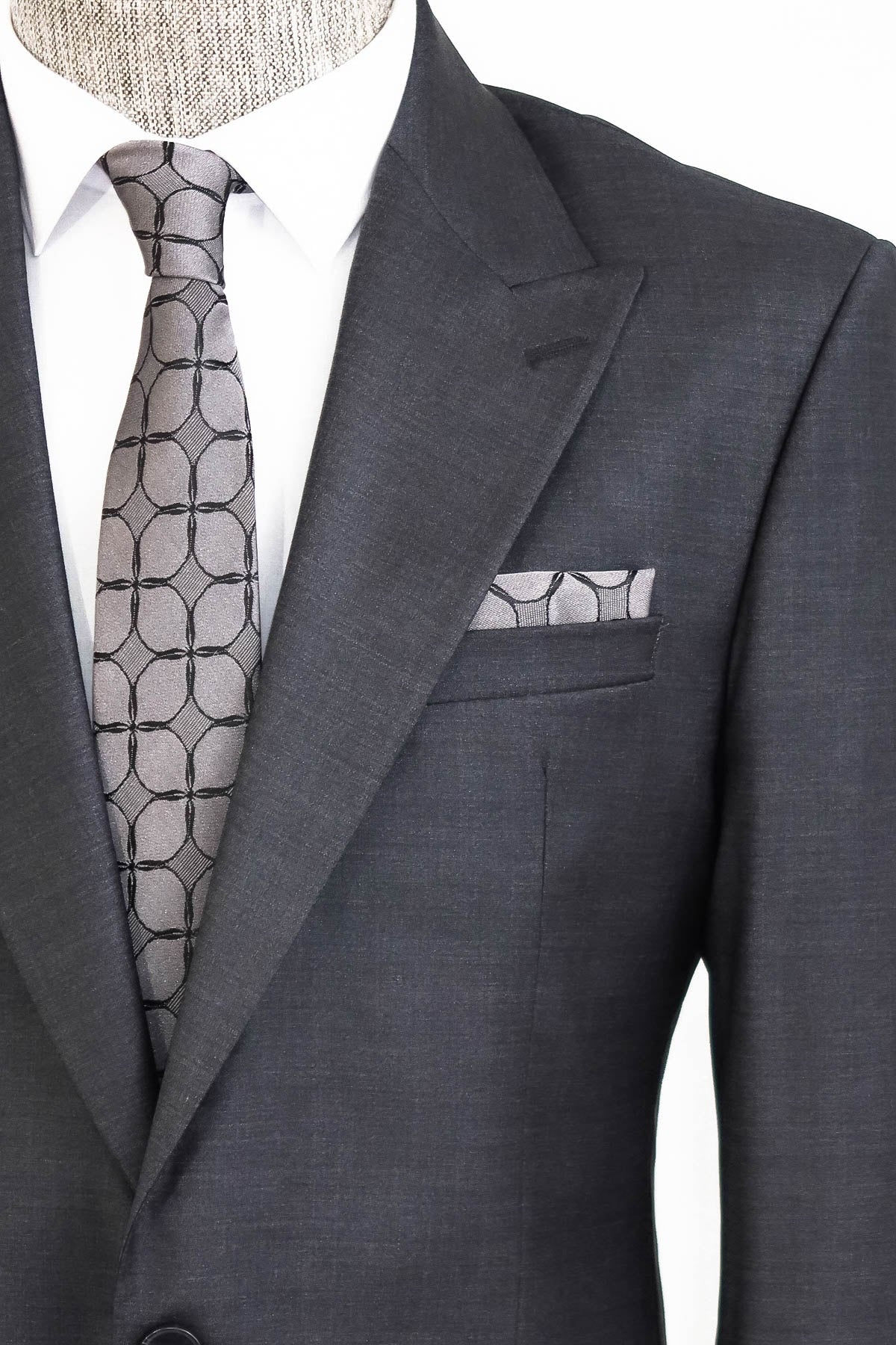 KOALA SYDNEY  Dark Grey Wool Men's Suit -