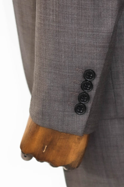 KOALA SYDNEY  Wool Slim Fit Brown Men Suit -
