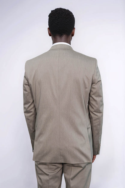 KOALA SYDNEY Single Buttons 2 Piece Beige Men Suit