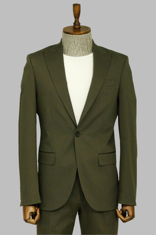 KOALA SYDNEY  Single Buttons 2 Piece Green Men Suit -