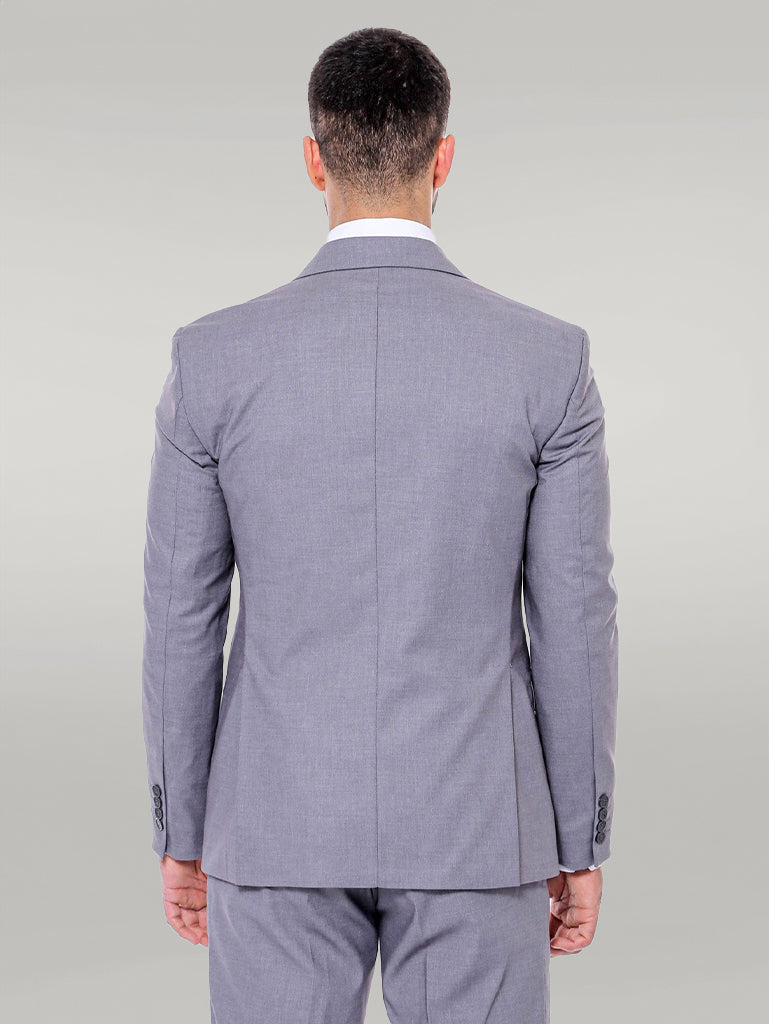 KOALA SYDNEY  Grey Men's Plain Suit with Vest