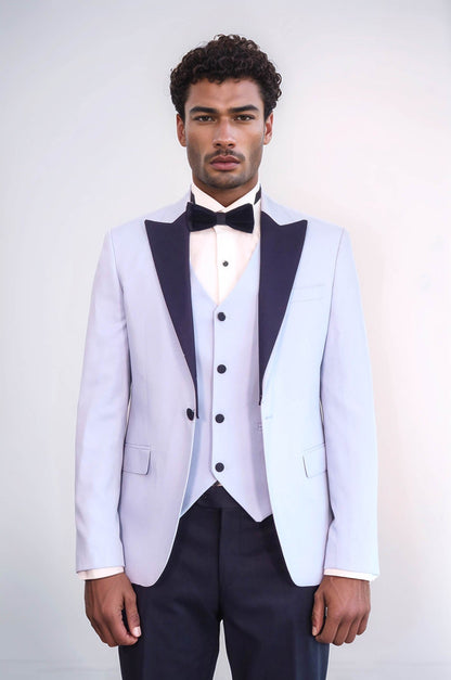 Soft Blue Wedding Suit - Wessi
