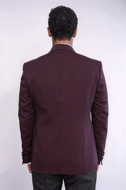 Vested Burgundy Tuxedo