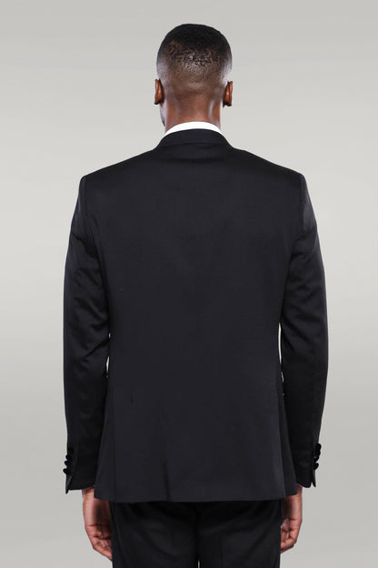 Patterned Jacket Black Men's Tuxedo