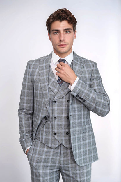 KOALA SYDNEY  Double Breasted Grey Suit |