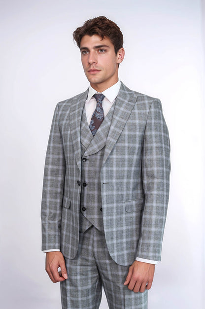 KOALA SYDNEY  Double Breasted Grey Suit |