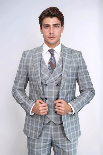 KOALA SYDNEY  Double Breasted Grey Suit |