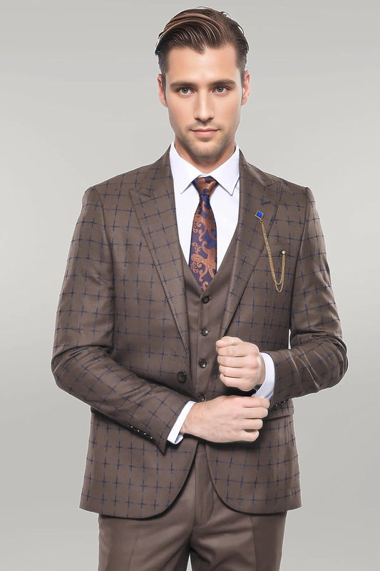 KOALA SYDNEY  Brown Checked Suit -