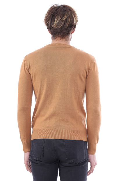 Circle Collar Camel Color Sweater
