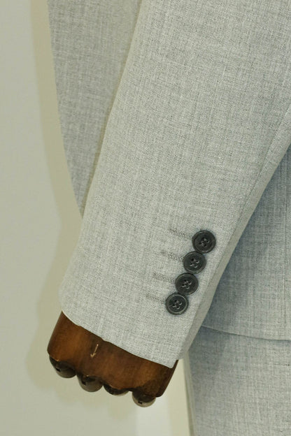 KOALA SYDNEY  Three Piece Slim Fit Single Button Grey Men Suit