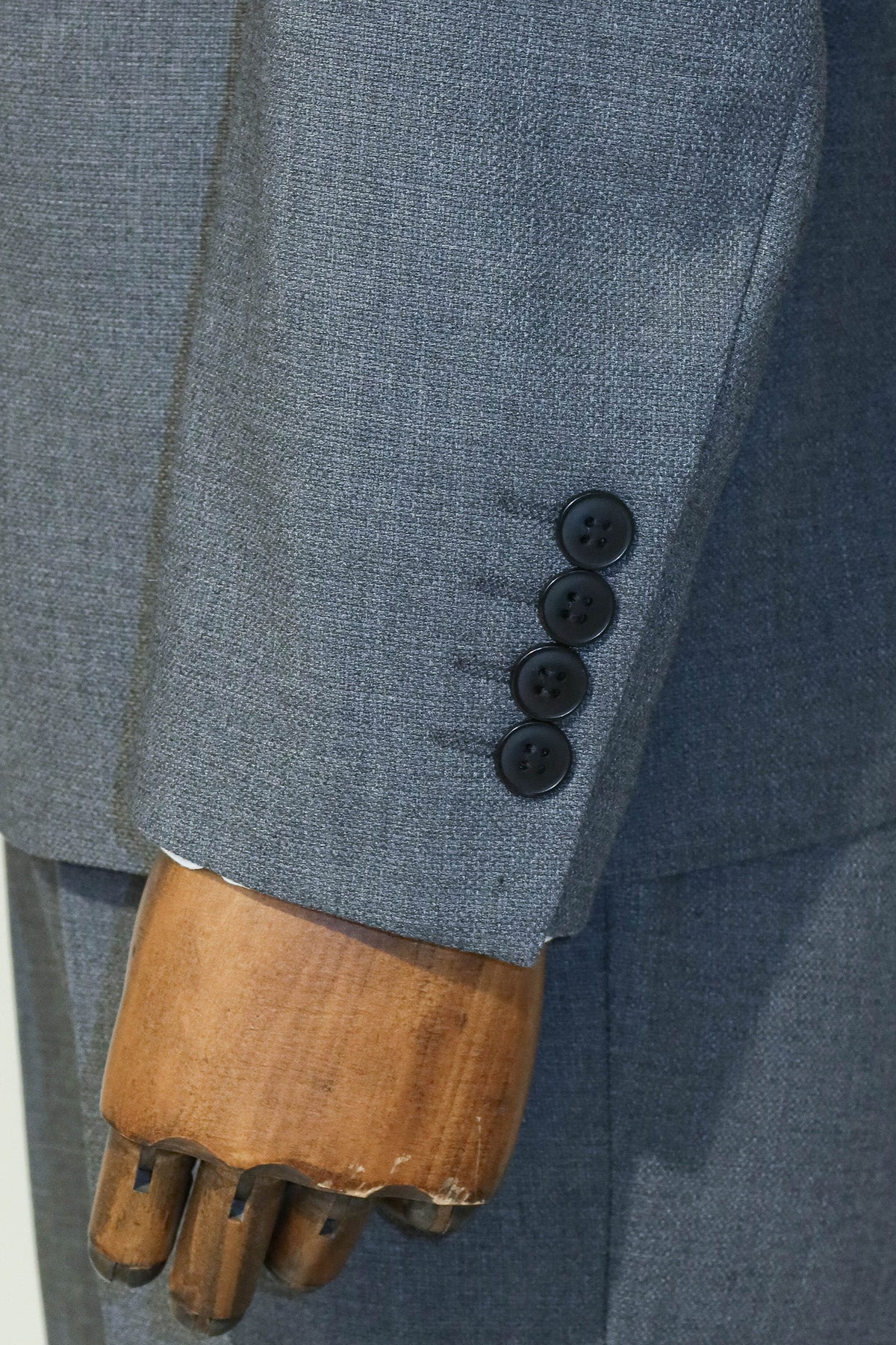 KOALA SYDNEY  3 -Piece Single Button Peak Lapel Grey Men Suit -