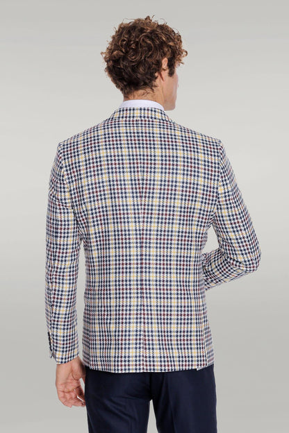 KOALA SYDNEY Plaid Navy Blue Men Suit
