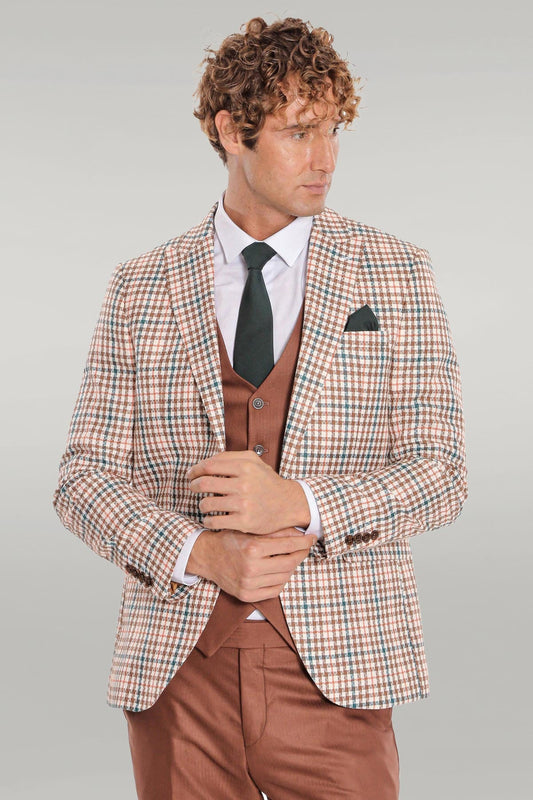 KOALA SYDNEY  Plaid Brown Men Suit -