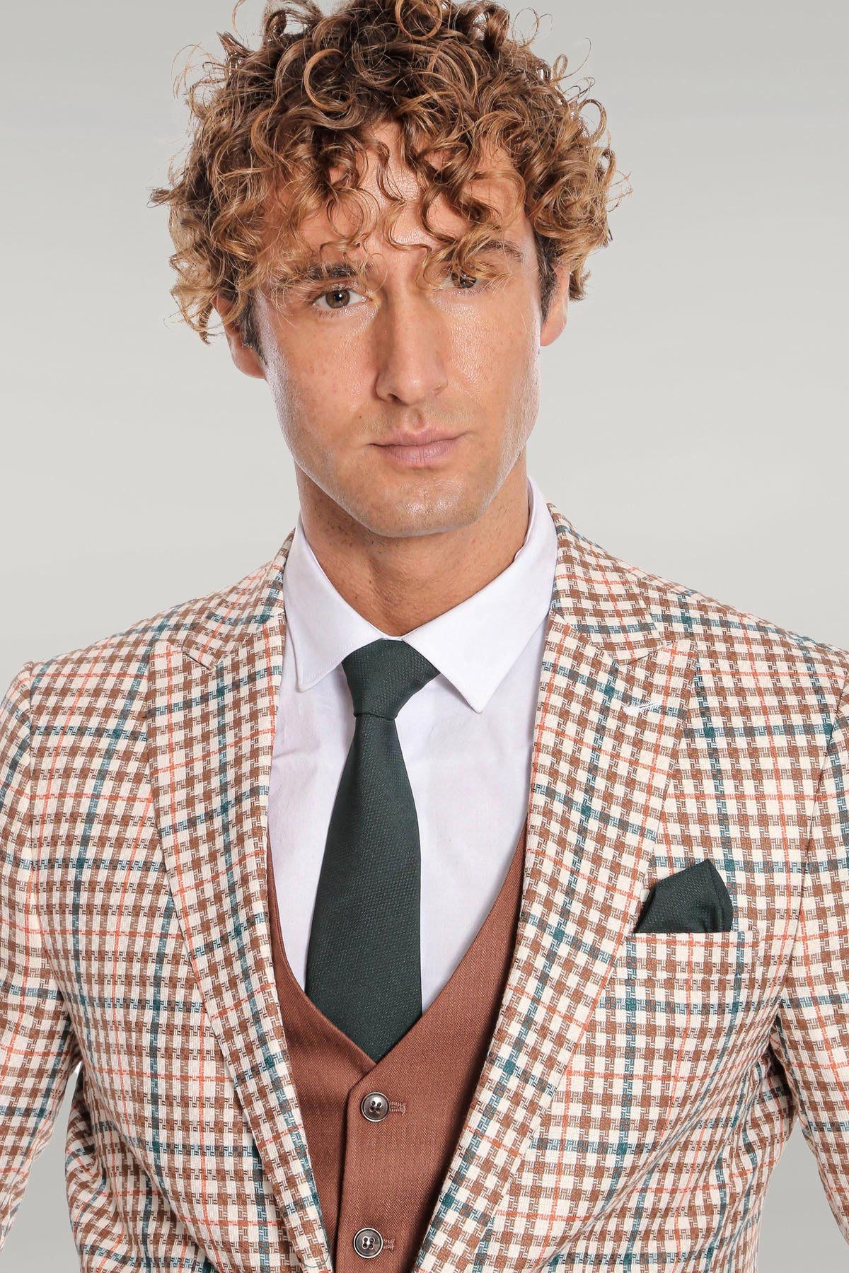 KOALA SYDNEY  Plaid Brown Men Suit -