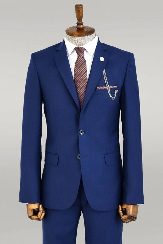 KOALA SYDNEY  Two Buttons Two Piece Blue Men Suit -