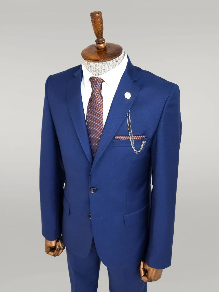 KOALA SYDNEY  Two Buttons Two Piece Blue Men Suit -