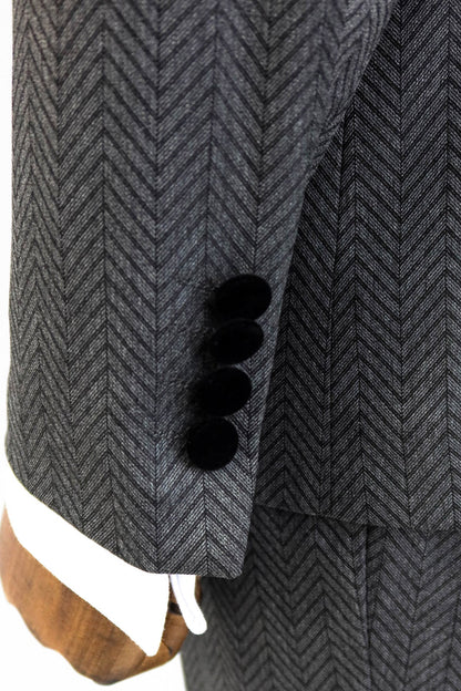 KOALA SYDNEY  Patterned Velvet Lapel Smoked Men Tuxedo