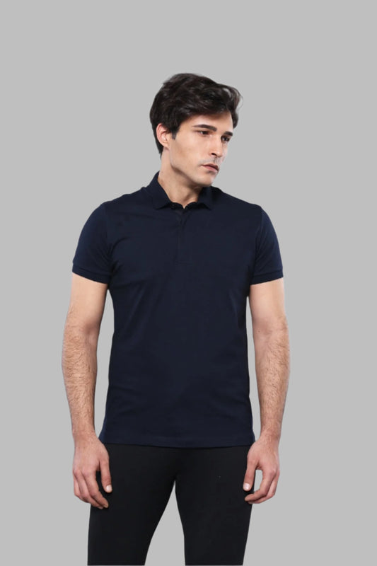 Polo Plain Navy Blue T-Shirt