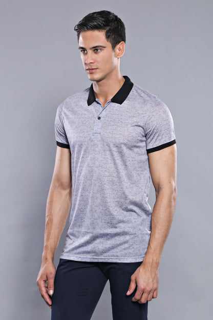 Grey Men's Floral T-Shirt