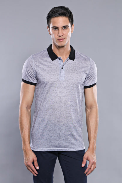 Grey Men's Floral T-Shirt