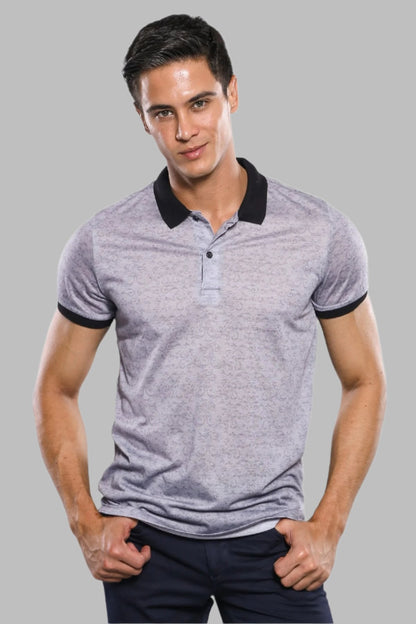 Grey Men's Floral T-Shirt