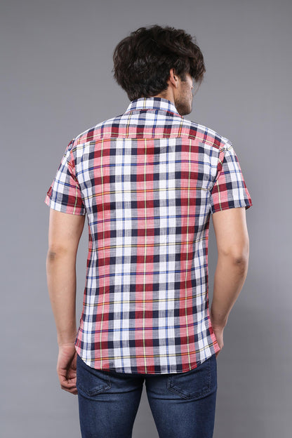 KOALA SYDNEY  Checked Patterned Short Sleeve Men Shirt -