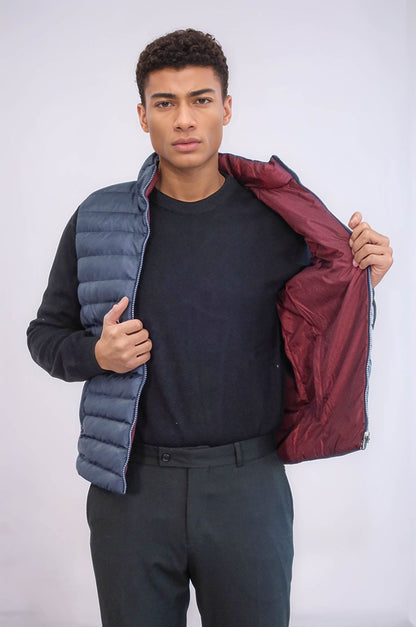 KOALA SYDNEY  Reversible Puffer Sax Blue Men Down Vest
