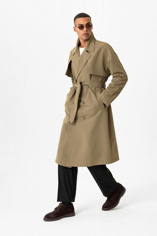 KOALA SYDNEY  Double Breasted Closure Belted Trench Coat