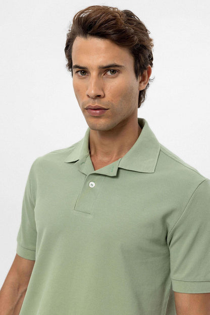 KOALA SYDNEY Men's Light Khaki Polo Neck T-Shirt