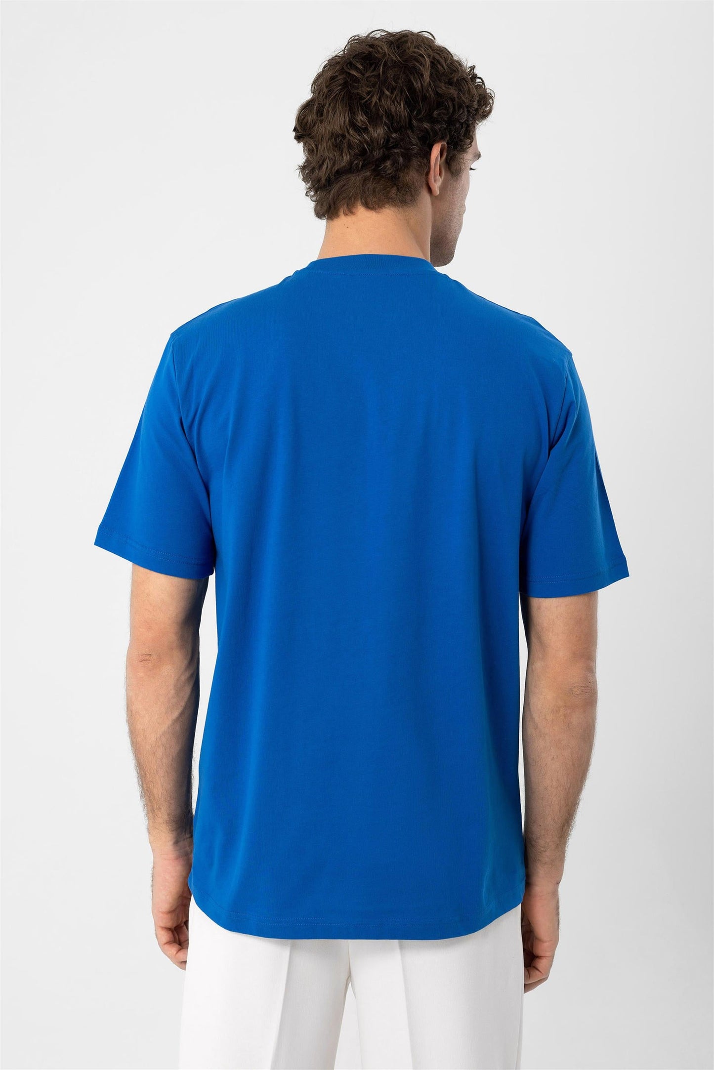 KOALA SYDNEY Men's Sax Crew Neck Basic T-Shirt