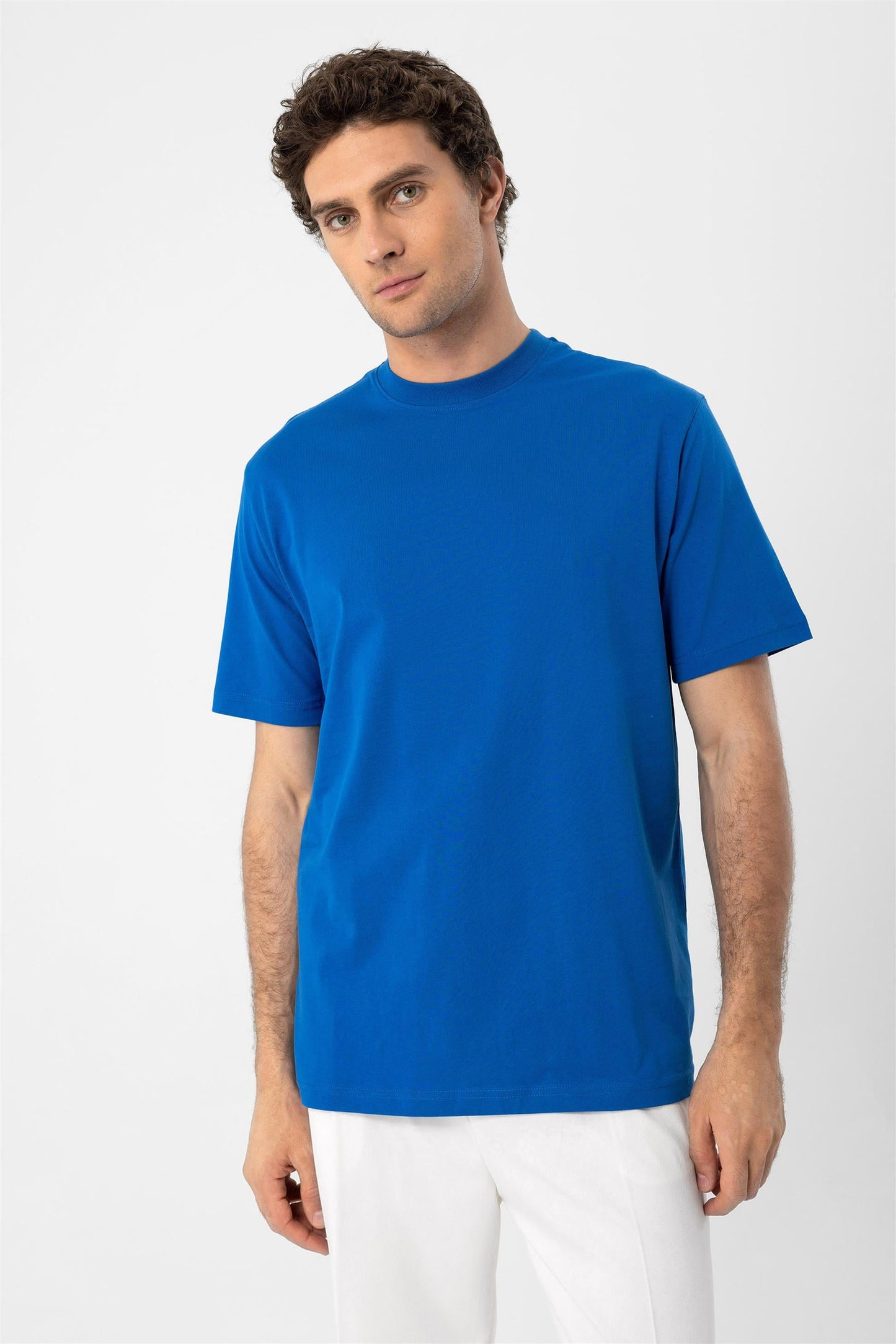 KOALA SYDNEY Men's Sax Crew Neck Basic T-Shirt