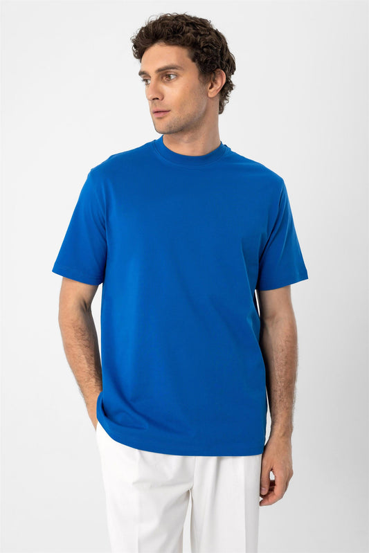 KOALA SYDNEY Men's Sax Crew Neck Basic T-Shirt