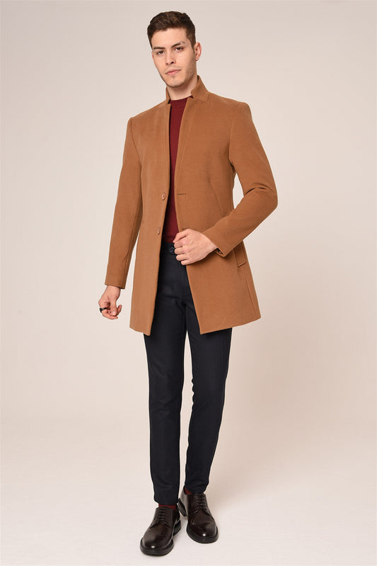 Wool-Blended Men's Cachet Coat