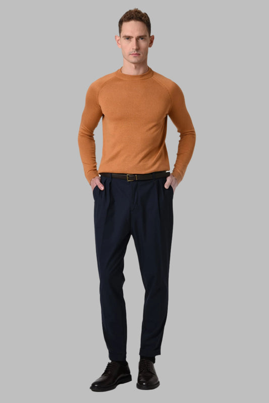 KOALA SYDNEY Men's Tabac Crew Neck Slim Fit Knitwear Sweater