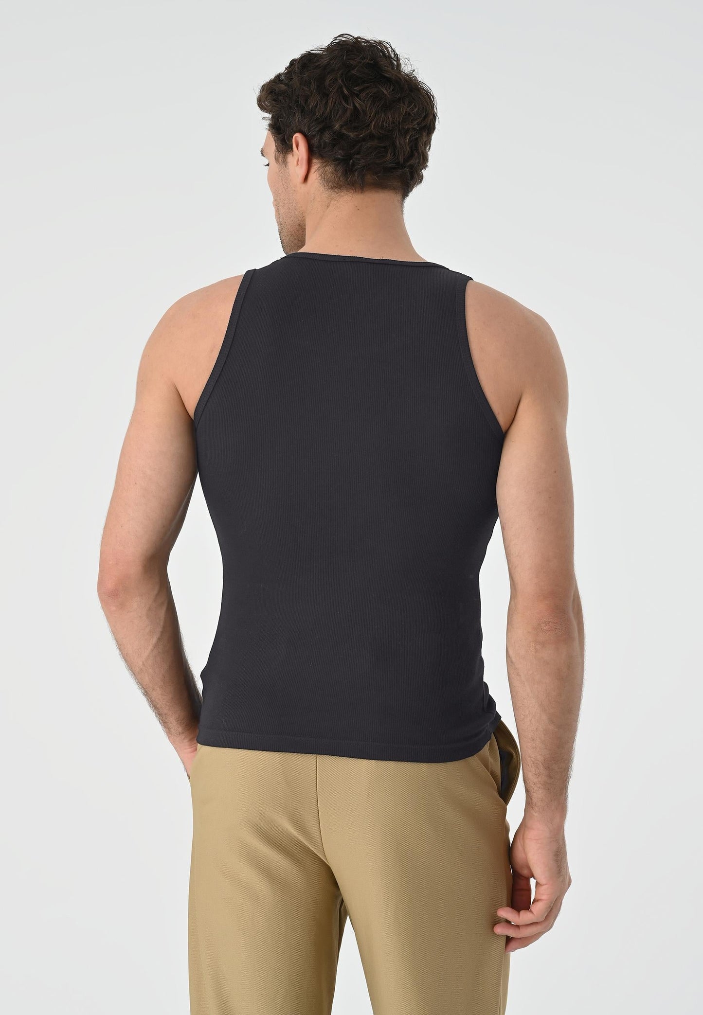 Men's Anthracite Slim Fit Tank Top