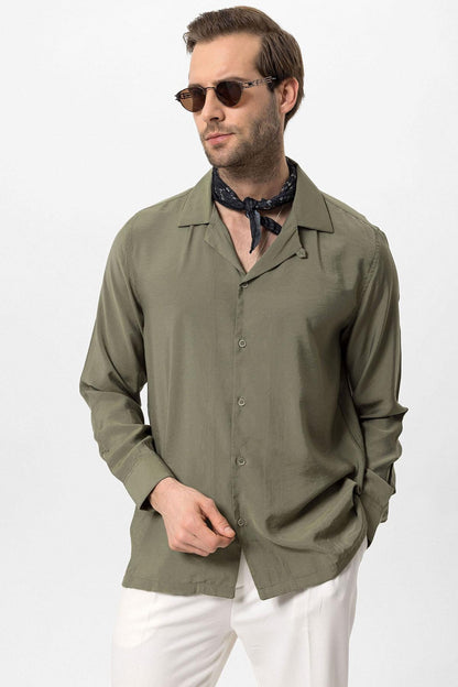 KOALA SYDNEY Men's Khaki Striped Shirt