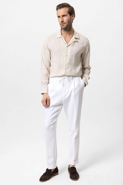 Men's Stone Camp Collar Long Sleeve Shirt