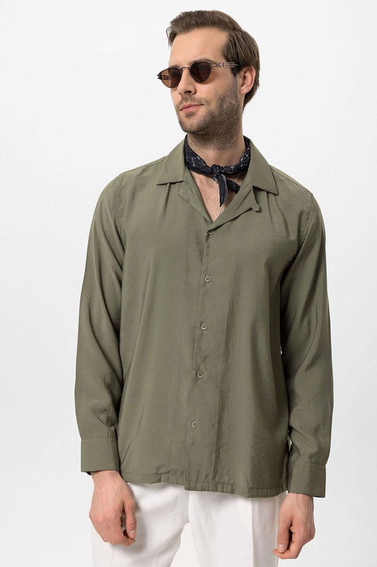 KOALA SYDNEY Men's Khaki Striped Shirt