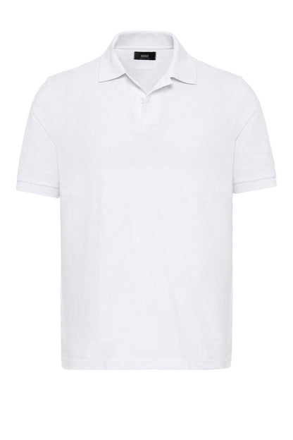 KOALA SYDNEY Men's White Polo Neck T-Shirt