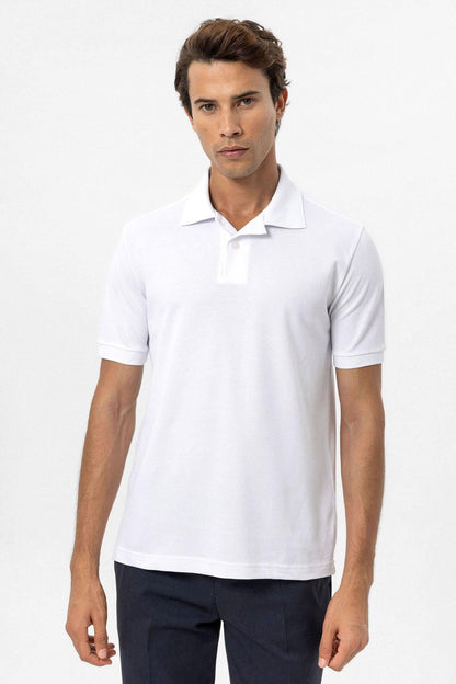 KOALA SYDNEY  Men's White Polo Neck T-Shirt -